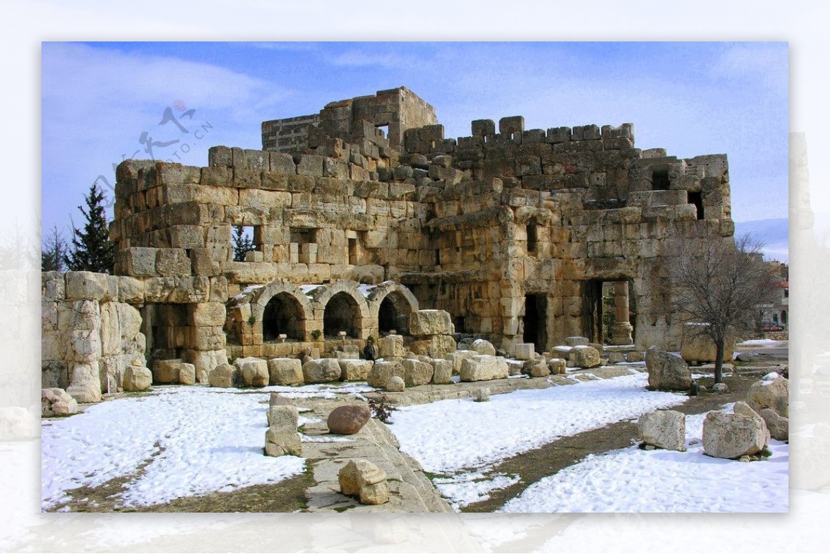黎巴嫩巴勒贝克神庙群图片