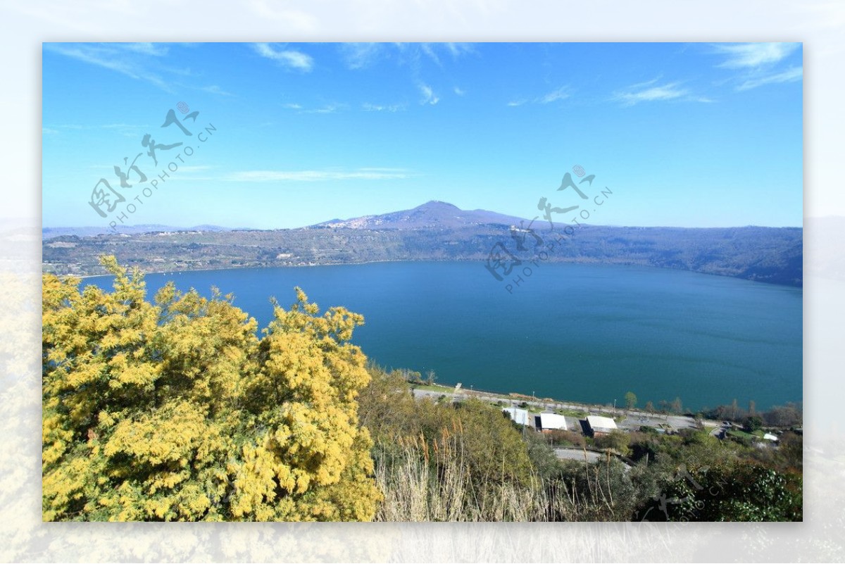 意大利湖景图片