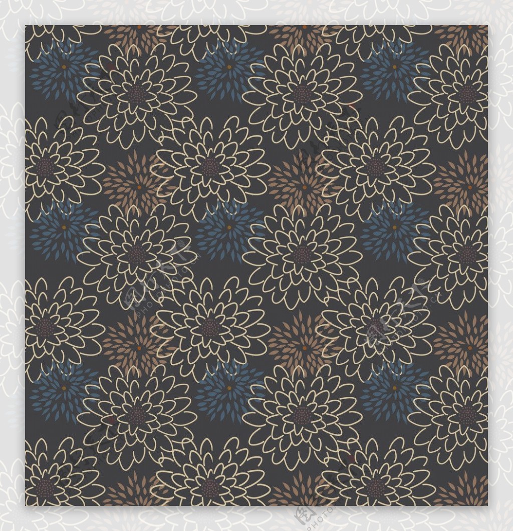菊花地毯图片