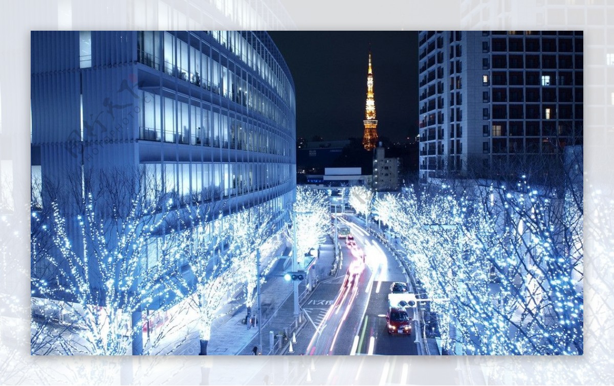 日本大阪夜景图片