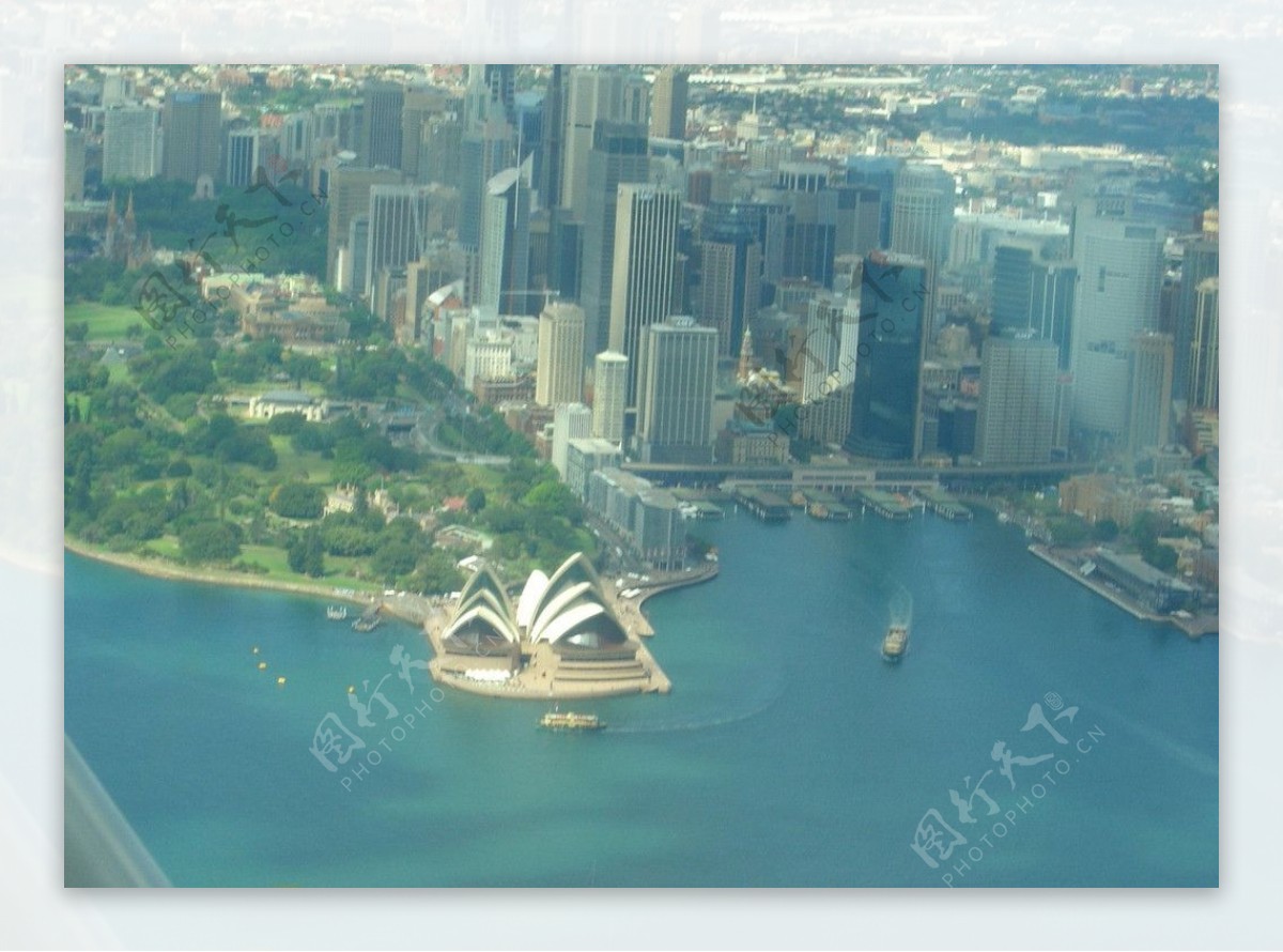 悉尼歌剧院鸟瞰图图片