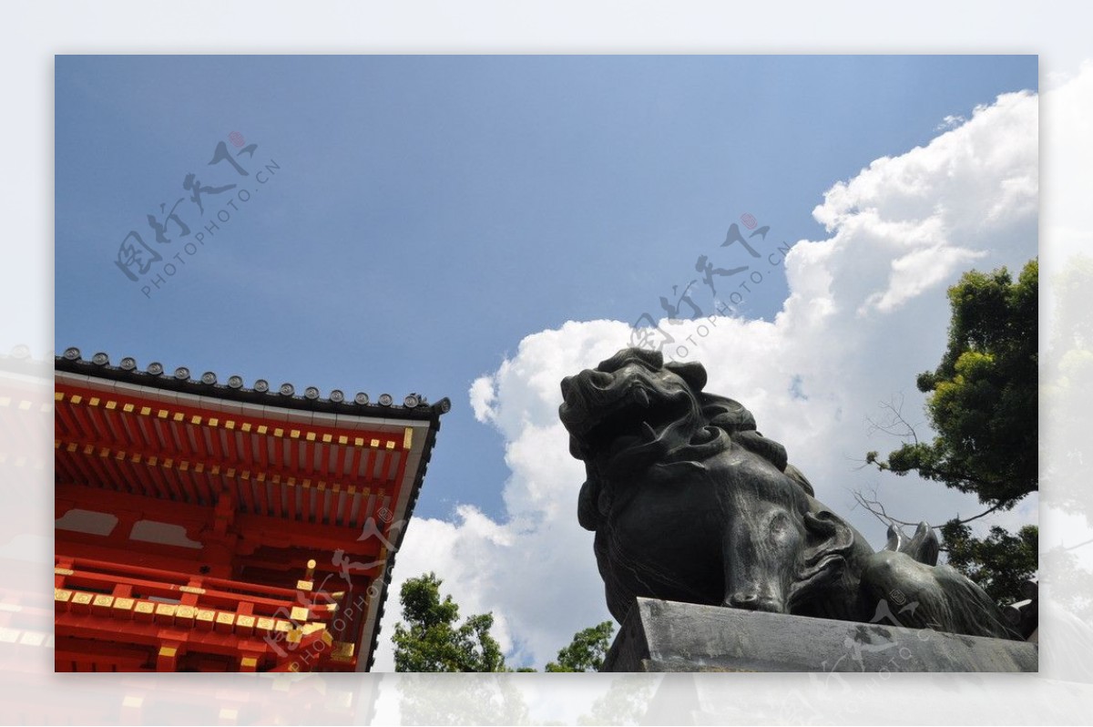 浅草寺石狮子图片