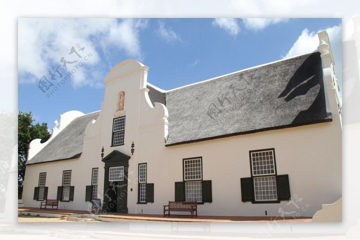 南非大廉斯坦夏葡萄酒庄园古老建筑图片