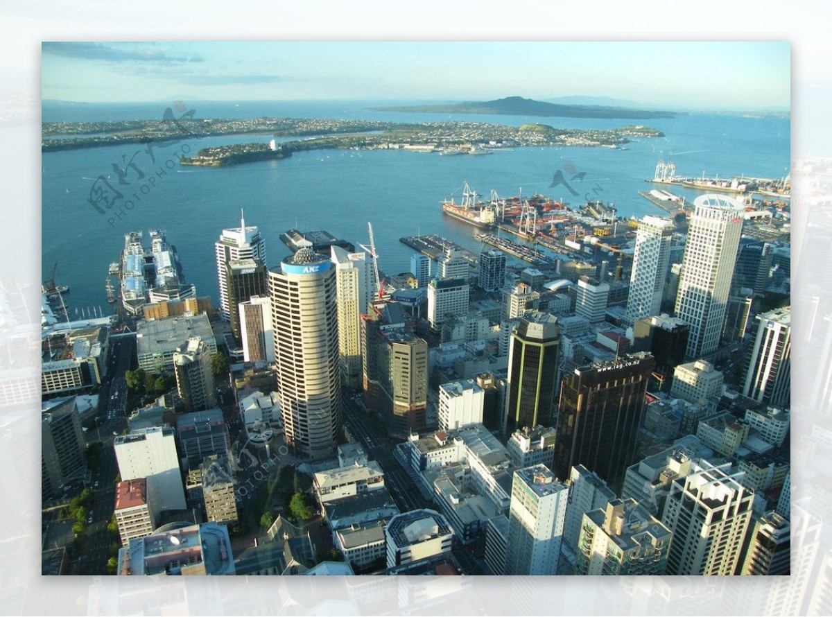 新西兰奥克兰城市俯瞰图片
