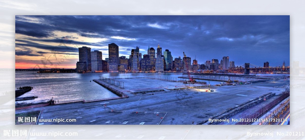 曼哈顿全景图片