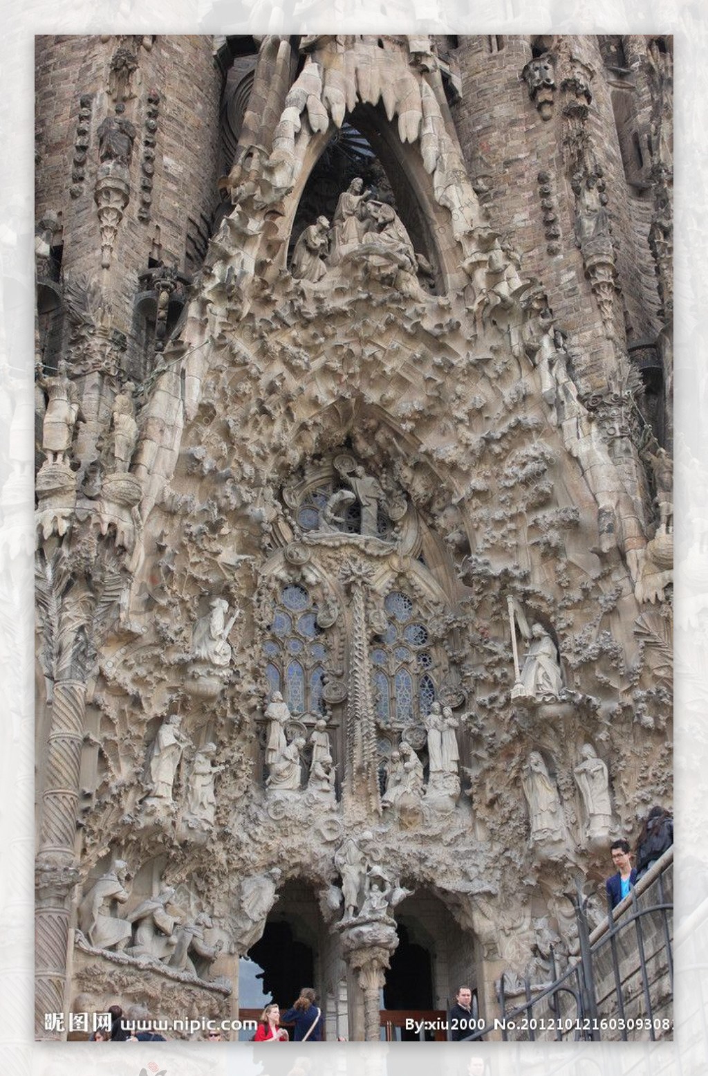巴塞罗那大教堂局部图片