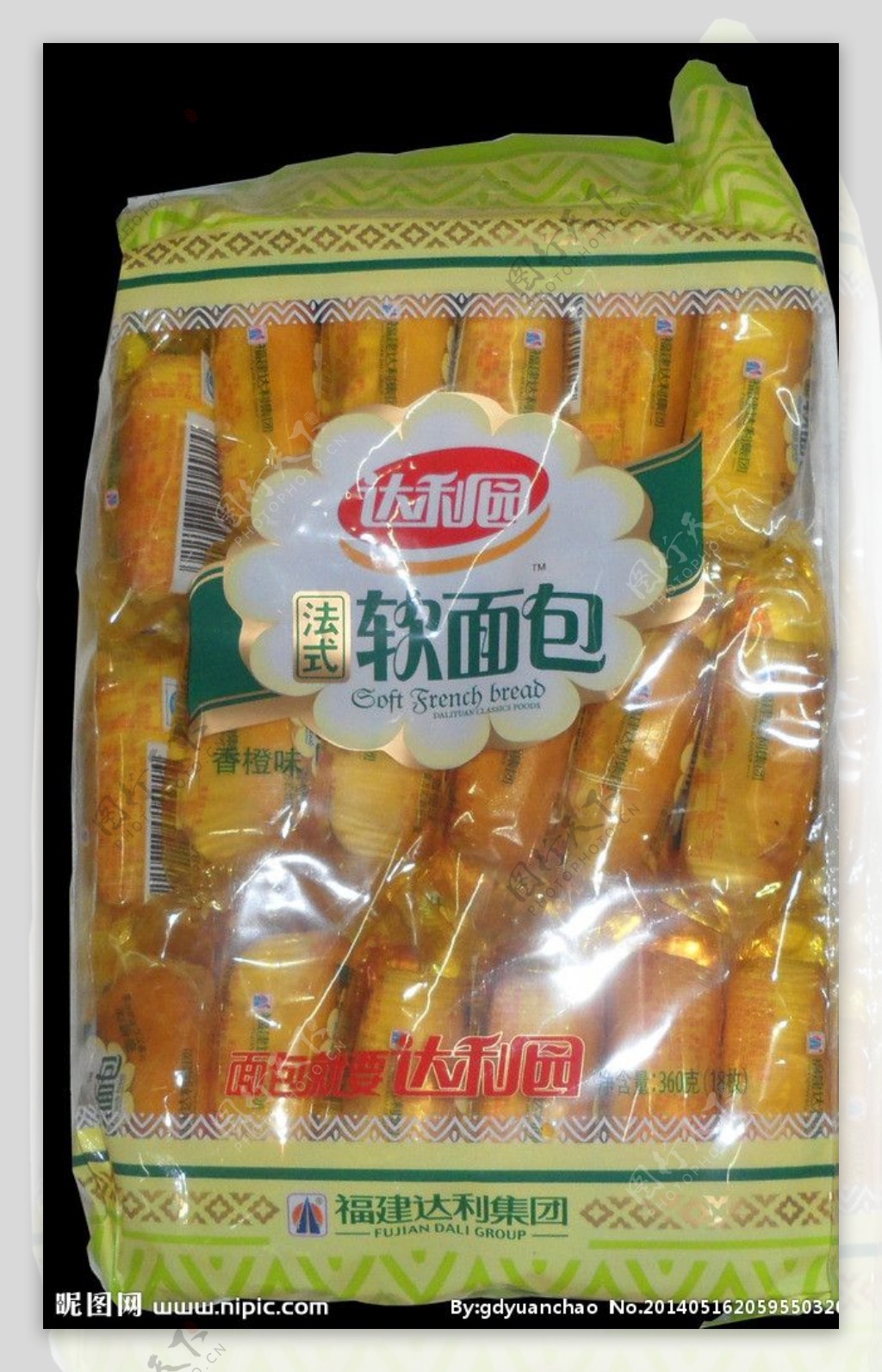 达利园 软面包-香奶味 | DLY Soft Bread-Milk Flv 200g - HappyGo Asian Market