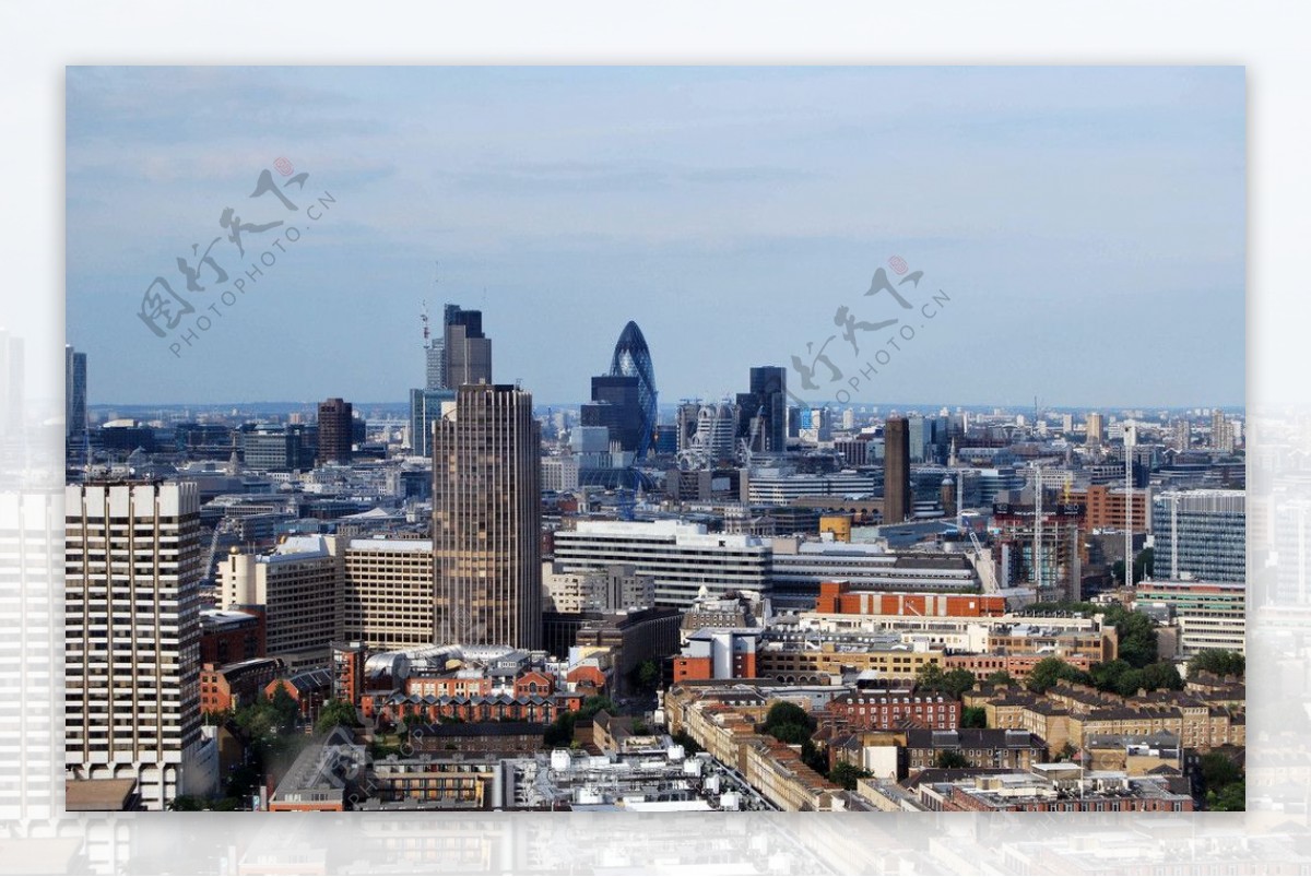 伦敦中心城区俯瞰图片