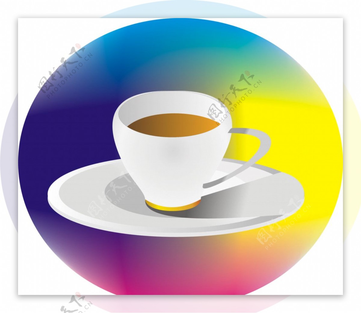 咖啡杯效果图图片