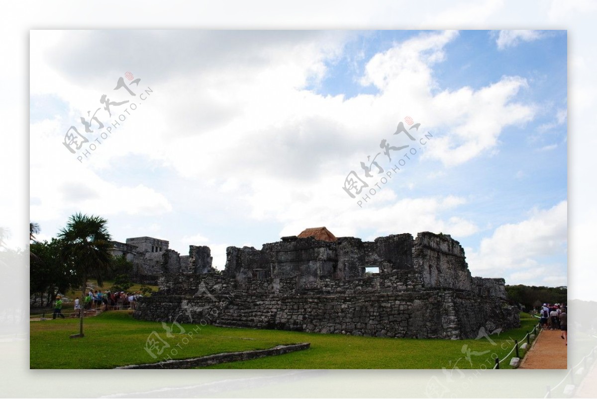 玛雅神庙遗址图片