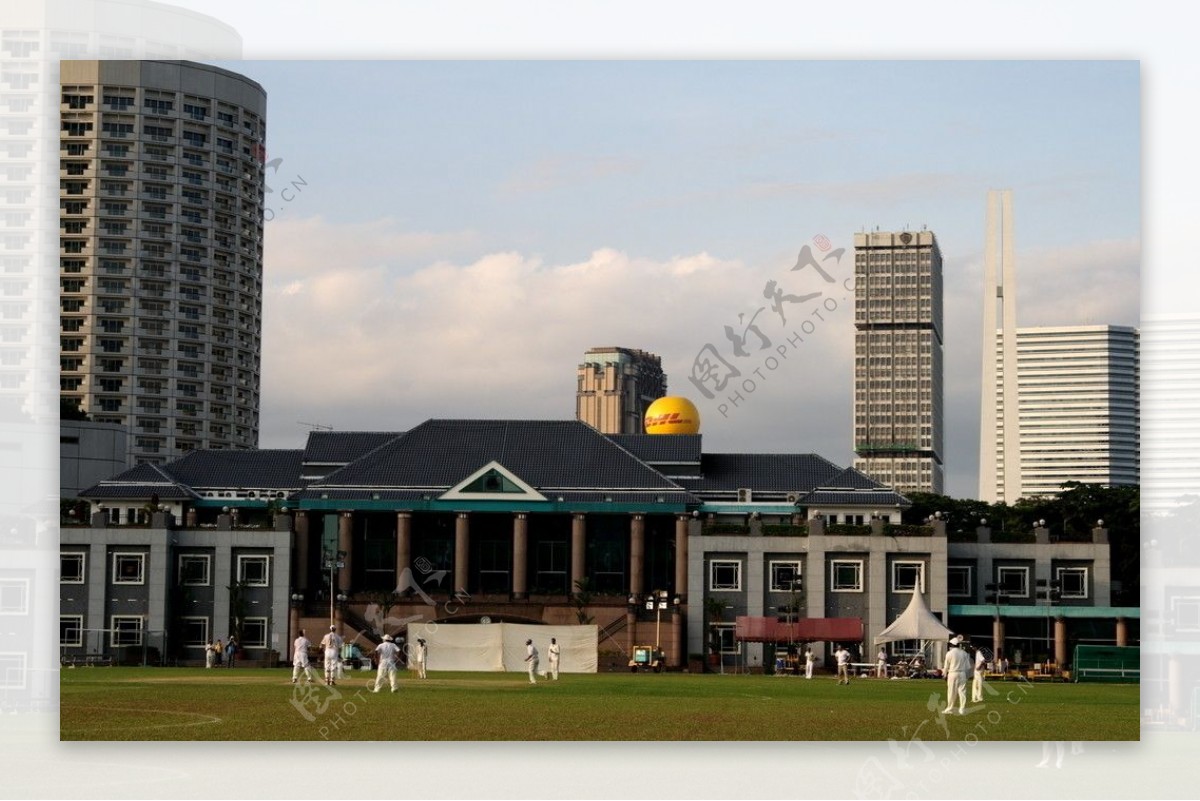 新加坡大草坪上的桑迪板球赛图片