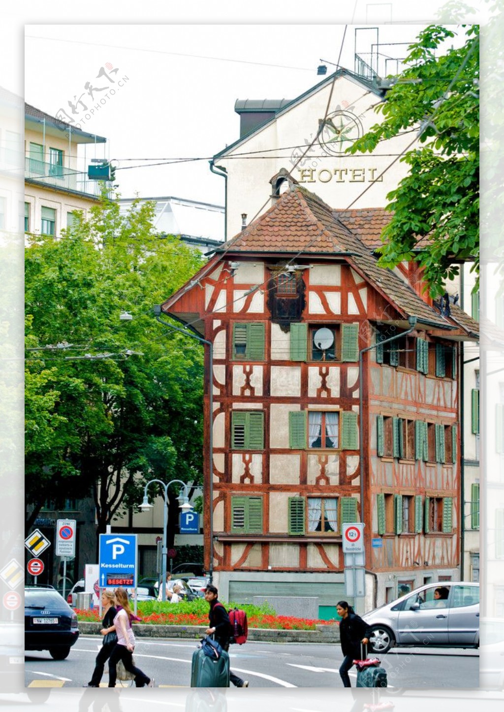 瑞士伯爾尼德國式骨架樓图片