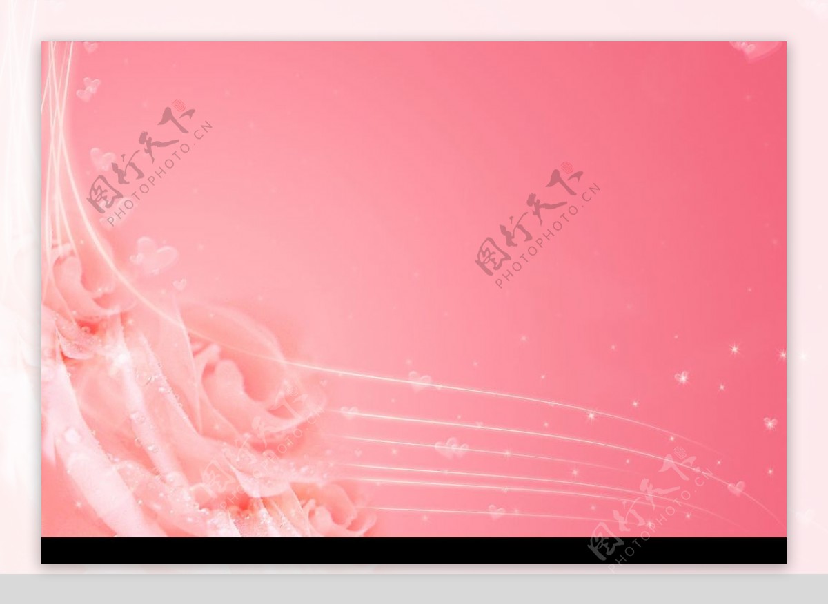 粉红色梦幻玫瑰花背景图片素材