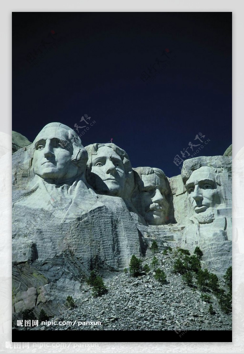 美国总统雕像图片