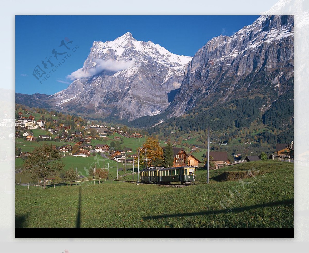 瑞士小镇唯美风景图片电脑壁纸 - tt98图片网