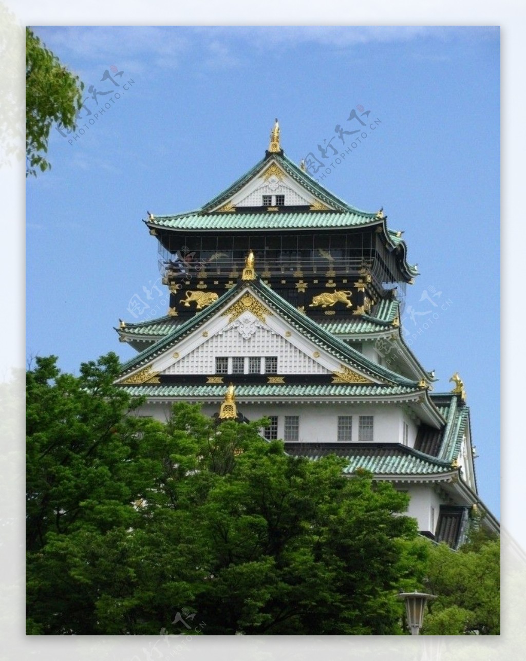 日本大阪城天守阁图片