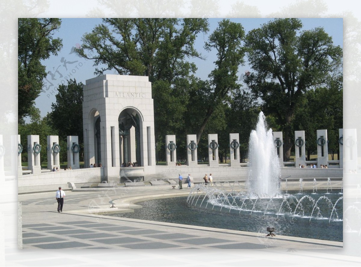 华盛顿二次世界大战纪念碑图片