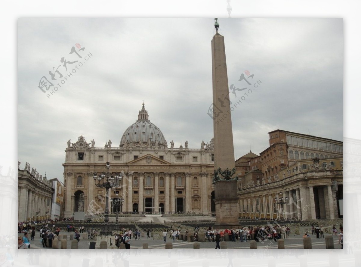 世界最小的国家梵蒂冈圣彼得广场图片