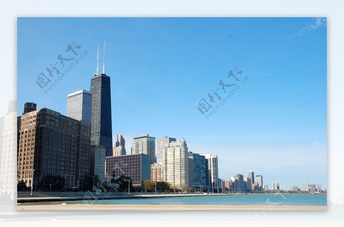 芝加哥密歇根湖畔图片