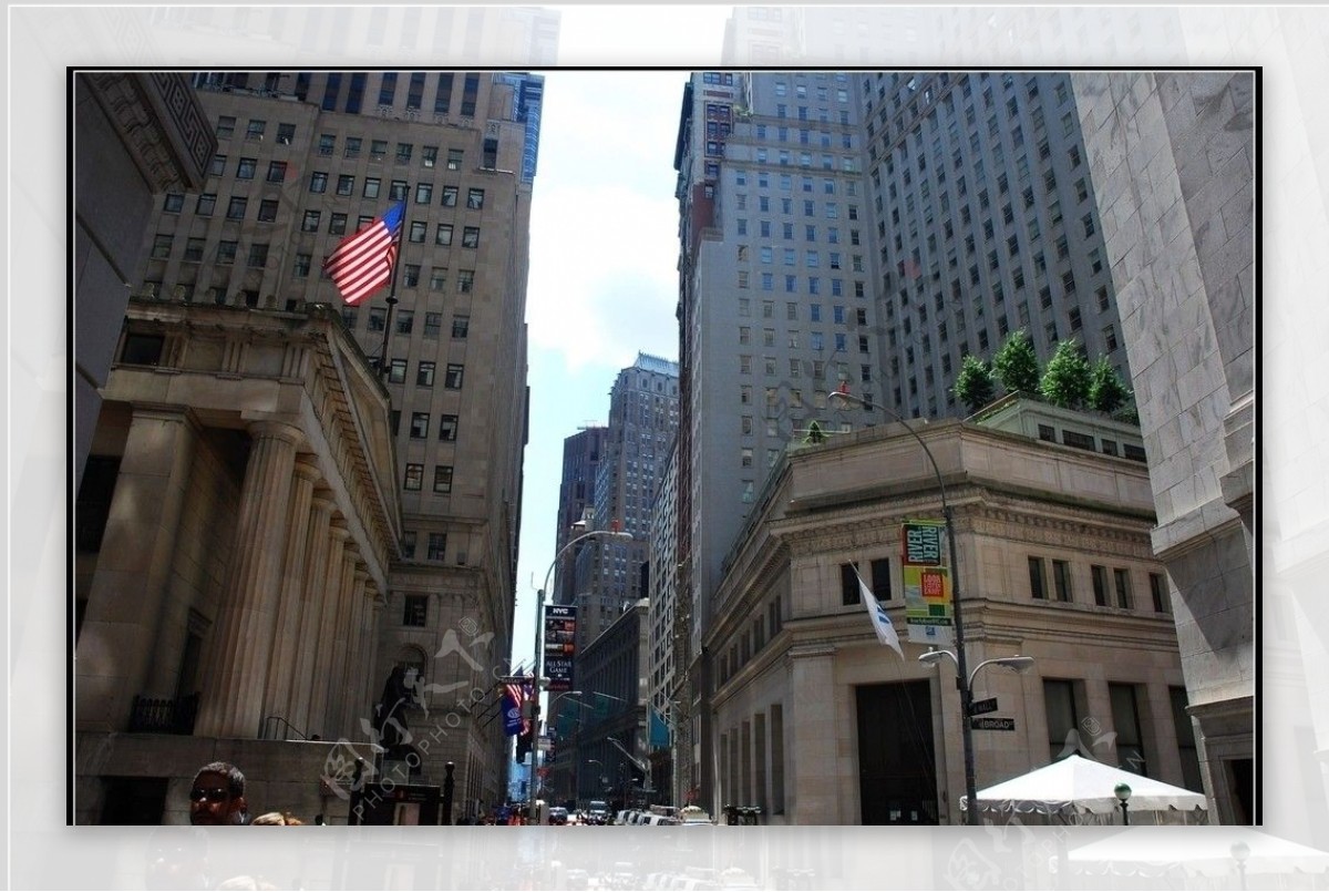 紐約華爾街全景图片