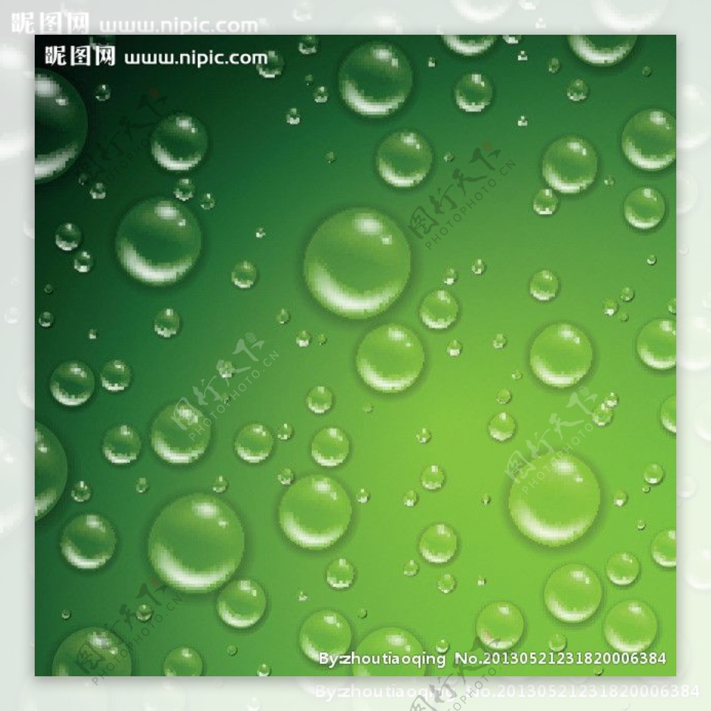 绿色水滴设计图__PSD分层素材_PSD分层素材_设计图库_昵图网nipic.com