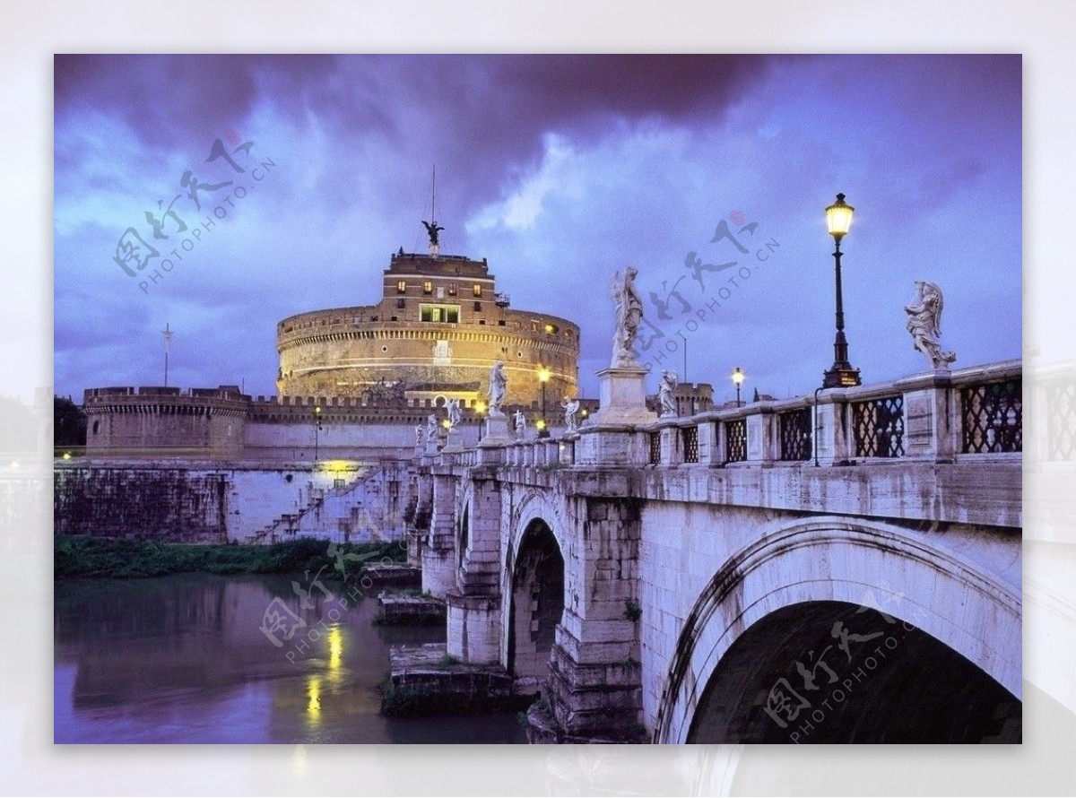 意大利罗马大桥图片