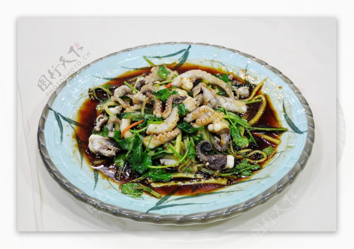 中式特色拌章鱼图片