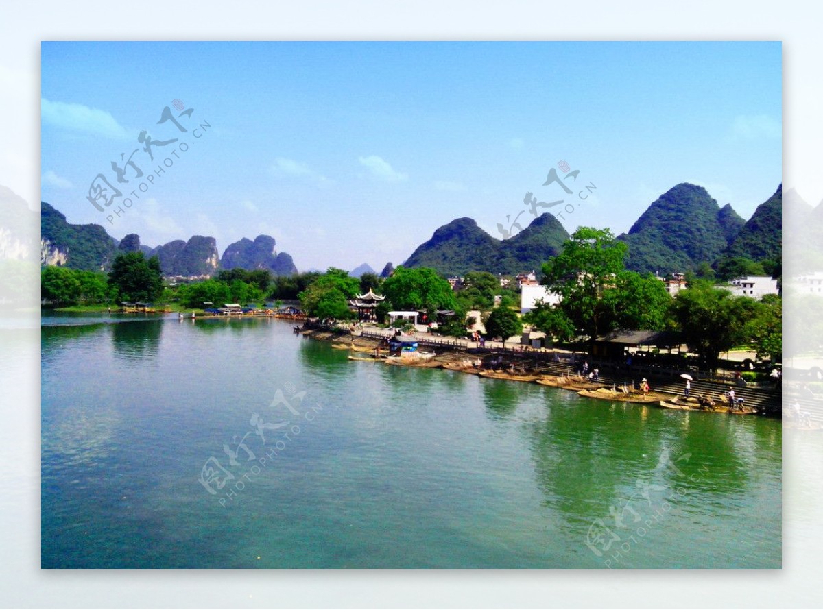 桂林小镇图片