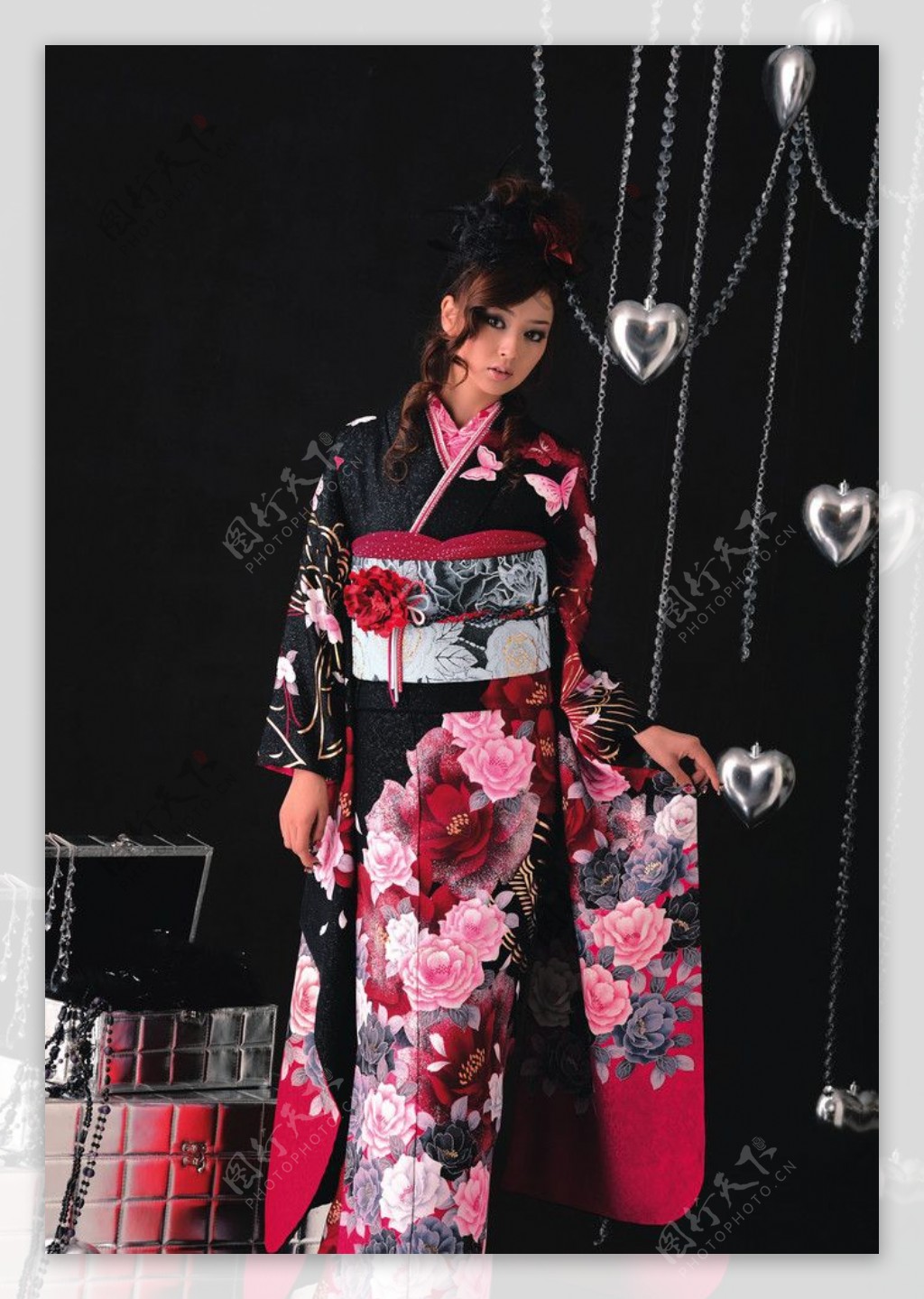 日本和服少女图片