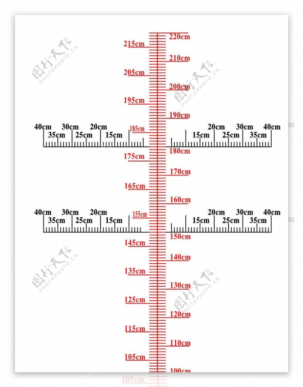 身高标尺图片