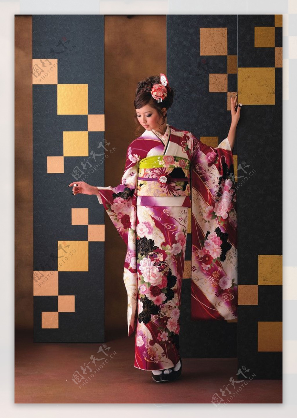 日本和服女性写真图片