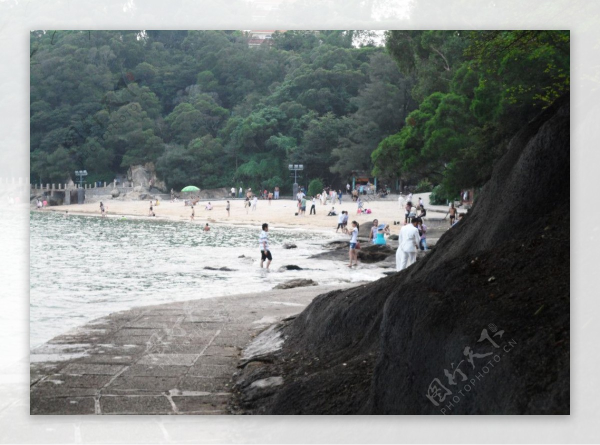 鼓浪屿沙滩图片