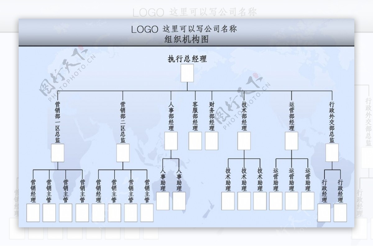 公司组织机构模板图图片