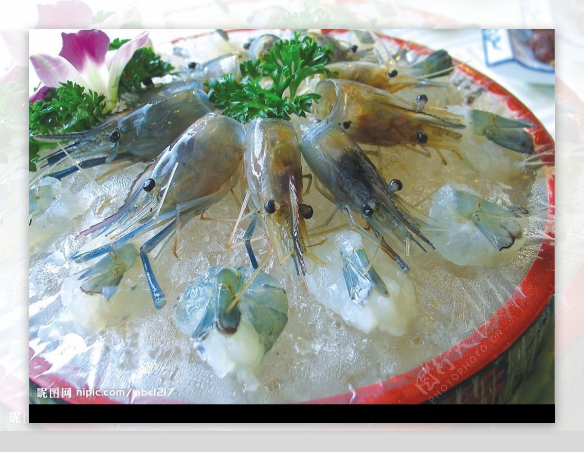 鲜虾刺身图片