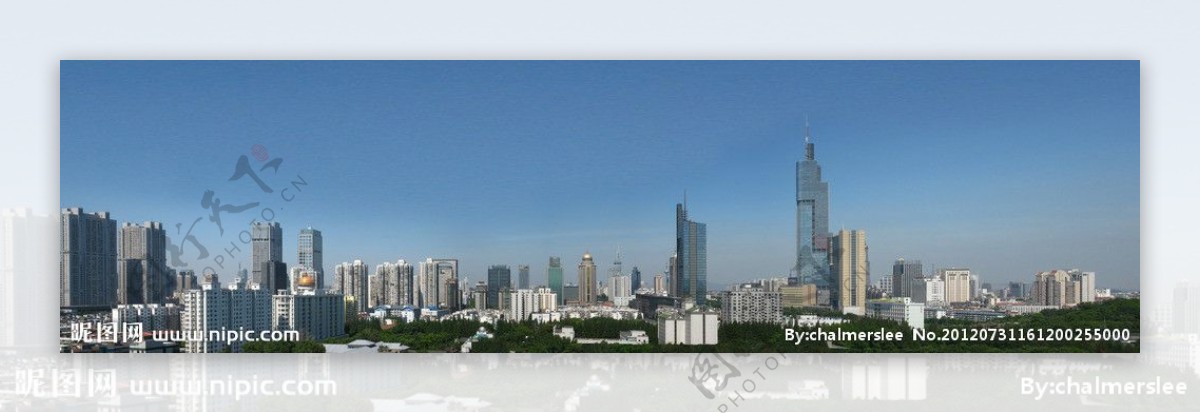 南京全景图图片
