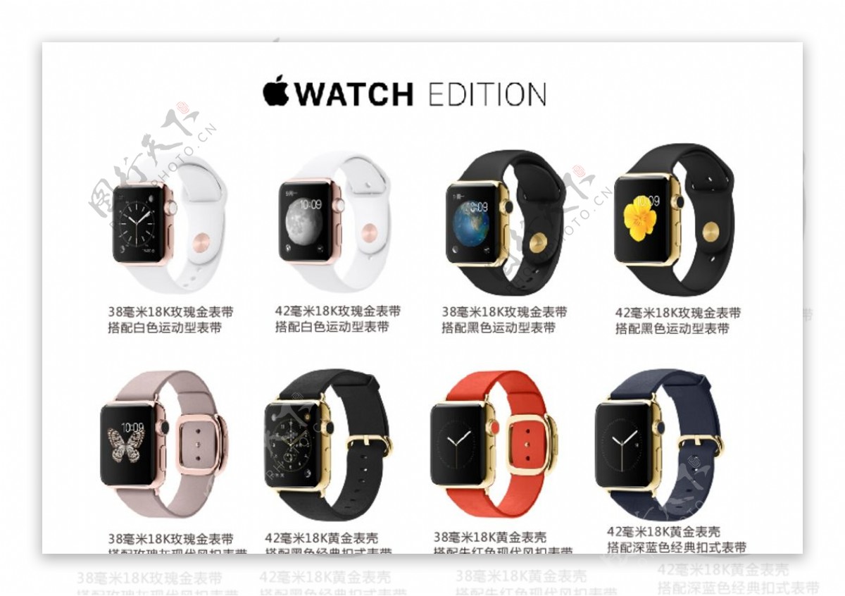 苹果镀金版Watch图片