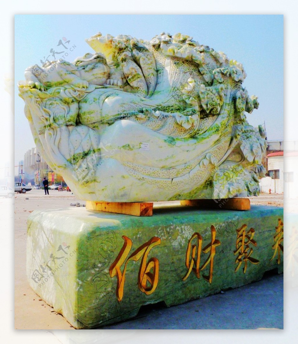 大白菜雕塑图片