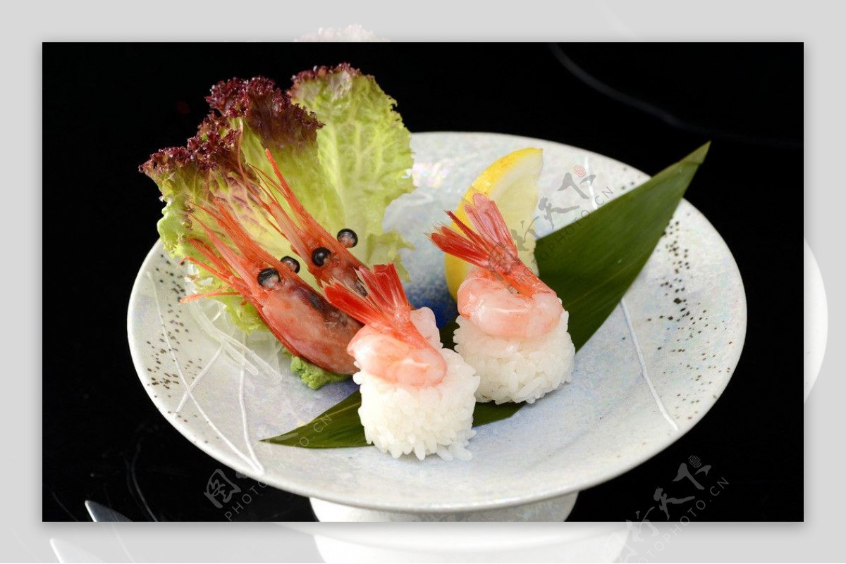 甜虾寿司图片