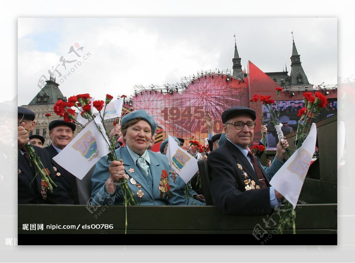 俄罗斯卫国战争60周年庆典图片