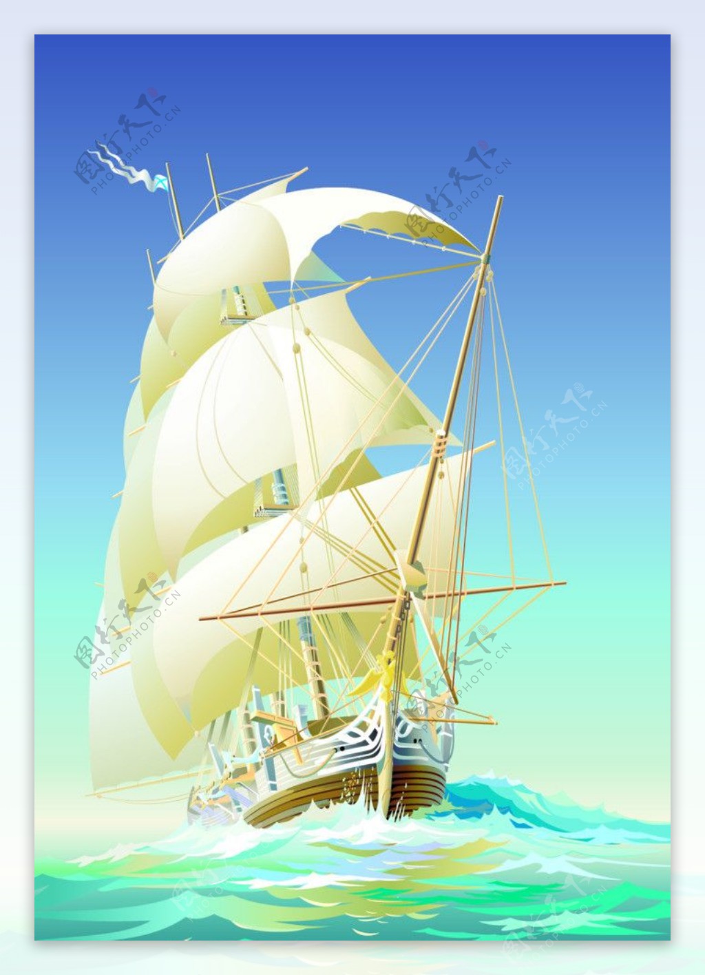手繪卡通帆船素材PNG_透明背景圖片_向量圖案免费下载 - Pngtree