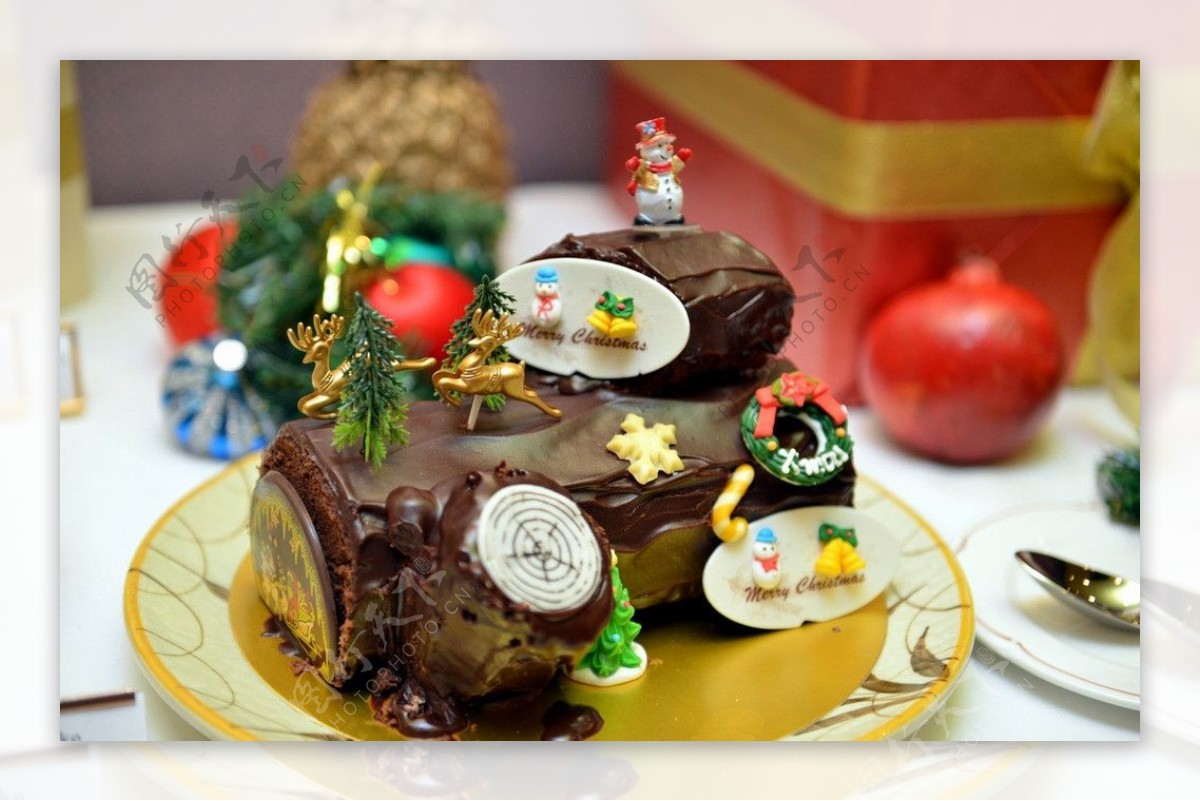 圣诞树头巧克力图片