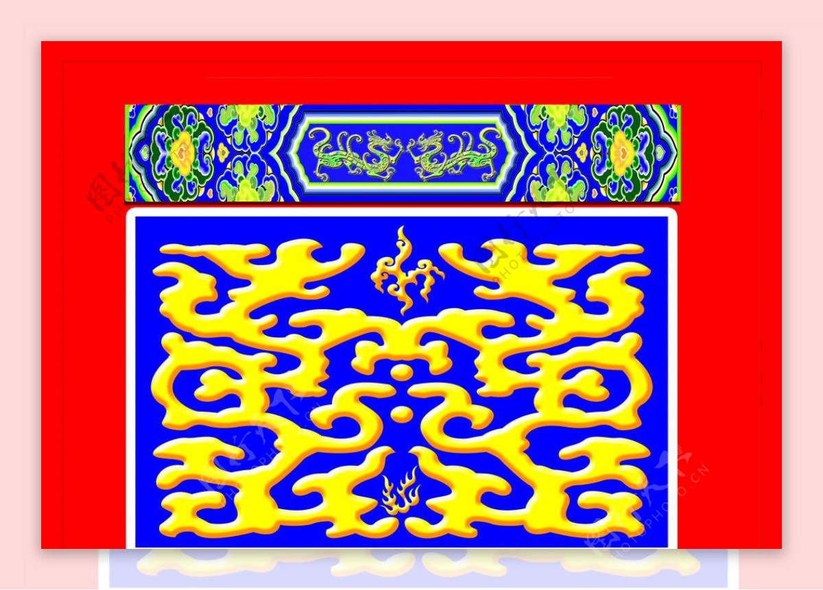 中国传统牌坊花纹图片