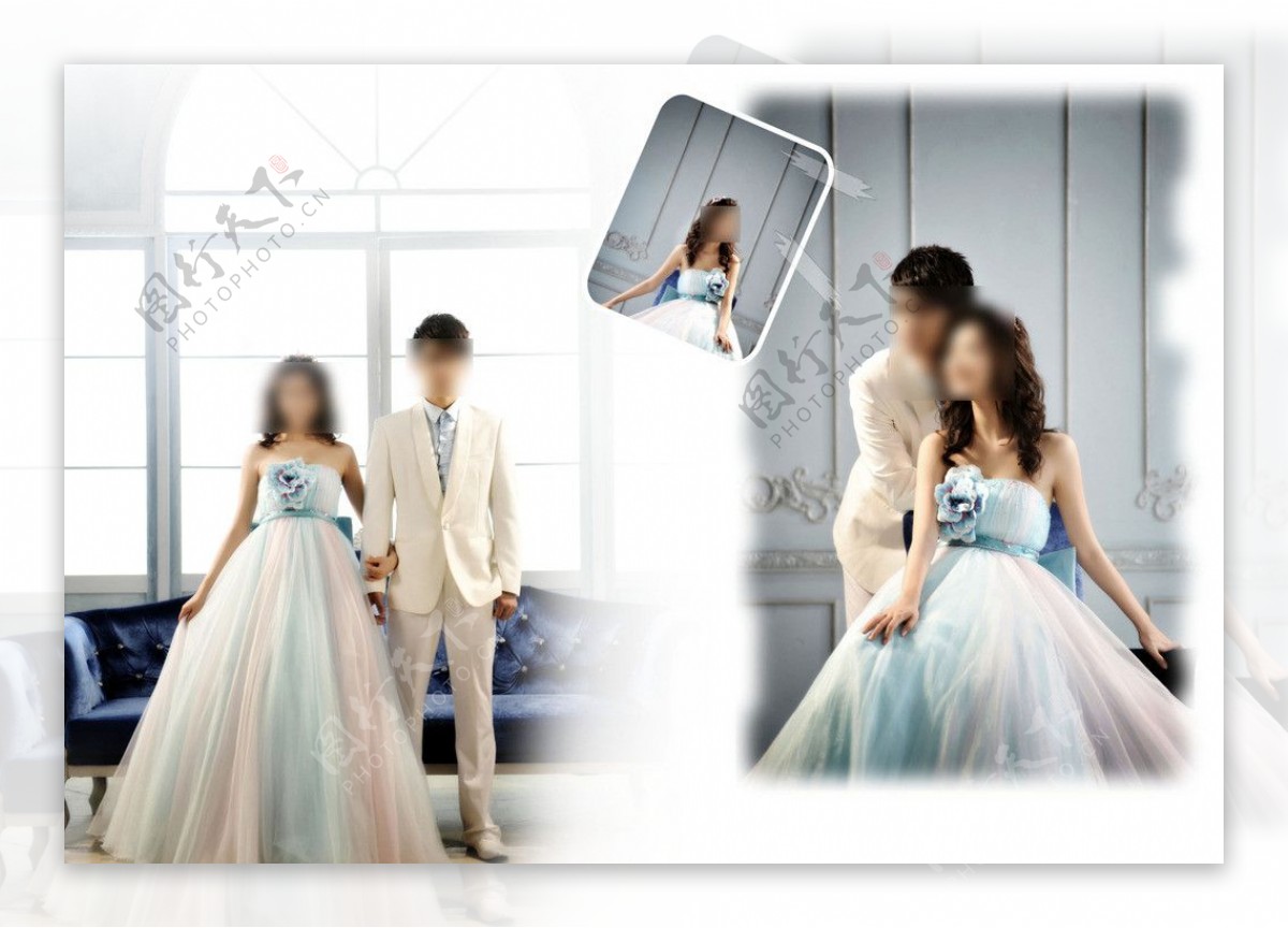 婚纱照相册模板图片