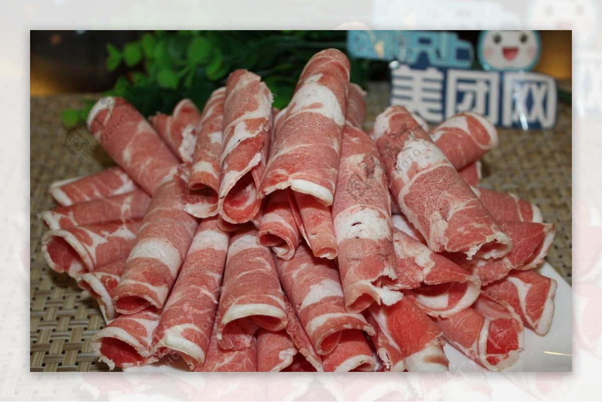 火锅羊肉牛肉图片