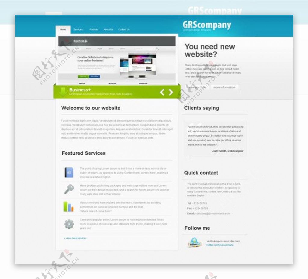 web20设计师个人主页cssxhtmljs全站模板1图片