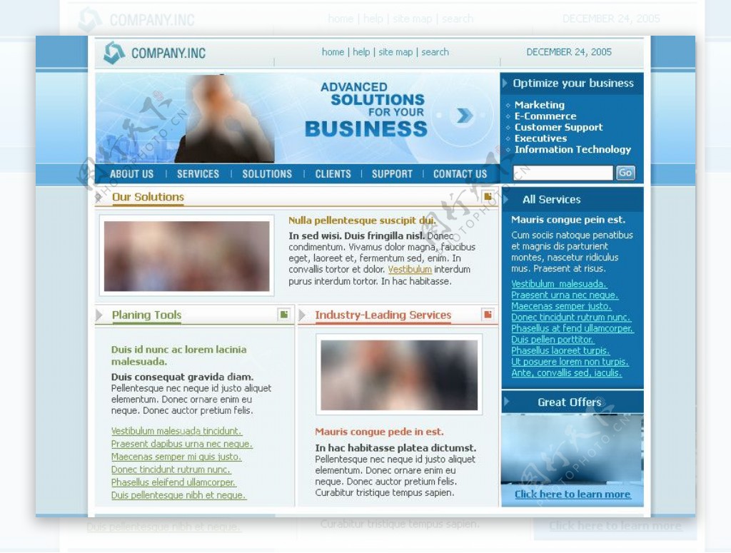 欧美网站企业公司网站模版图片