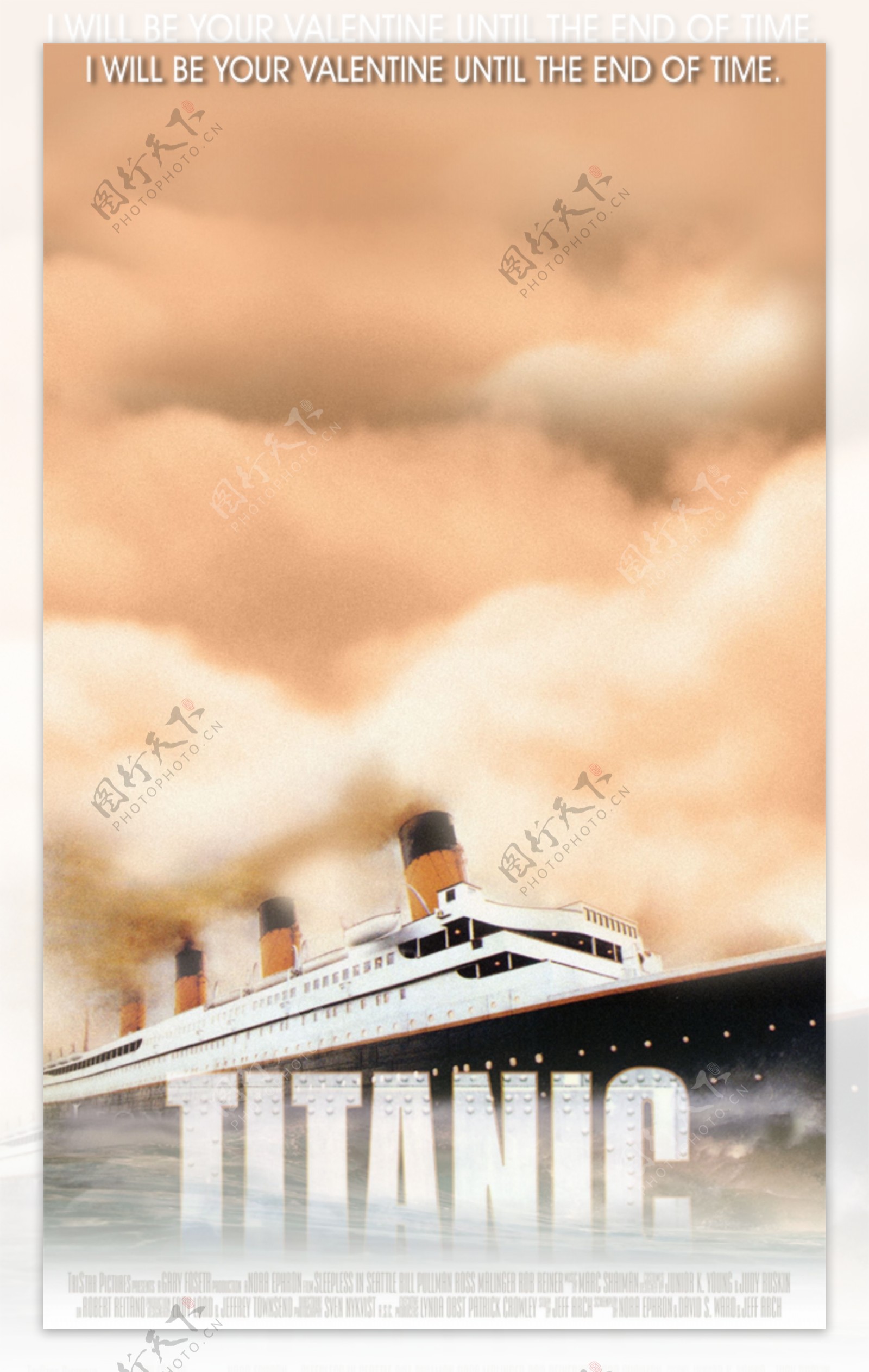 泰坦尼克海报主题模板图片
