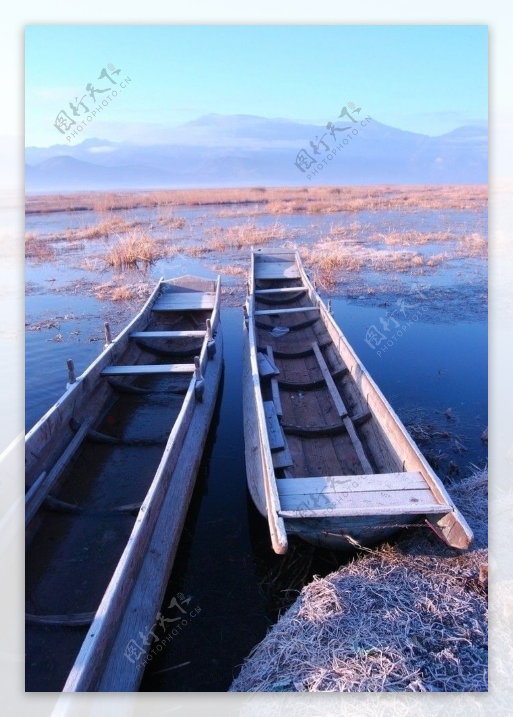 泸枯湖小景图片