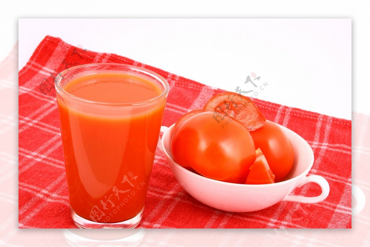 新鲜番茄汁图片