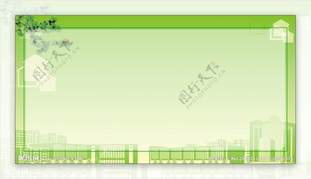 绿色展板背景图片